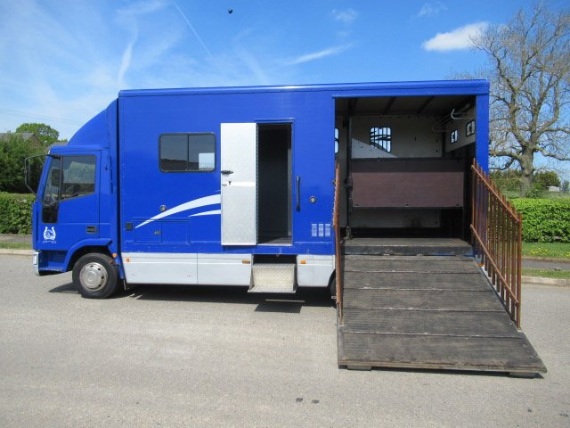 15-587-Smart coach built 7.5 Ton Iveco Eurocargo. Stalled for 2 forward facing.. Smart living, sleeping for 2..